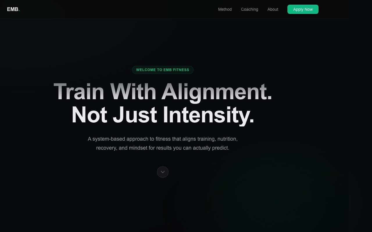 EMB Fitness coaching website